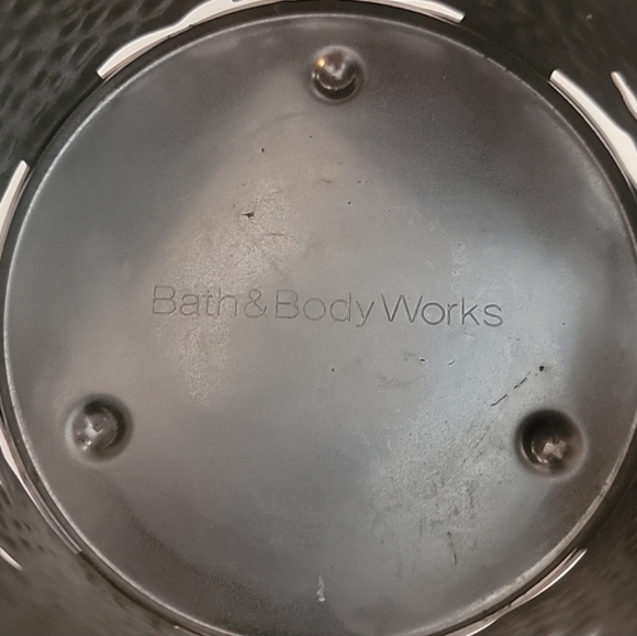 Bath &Body Works Bronze Metal Cutout Design Candle Holder Evergreens Pre-owned - Picture 8 of 10